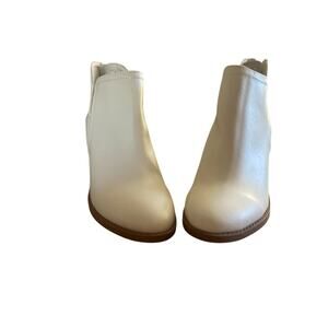 Joie Leather Ankle Boot Kayden Heeled Booties Zipper Back Heel 8.5M